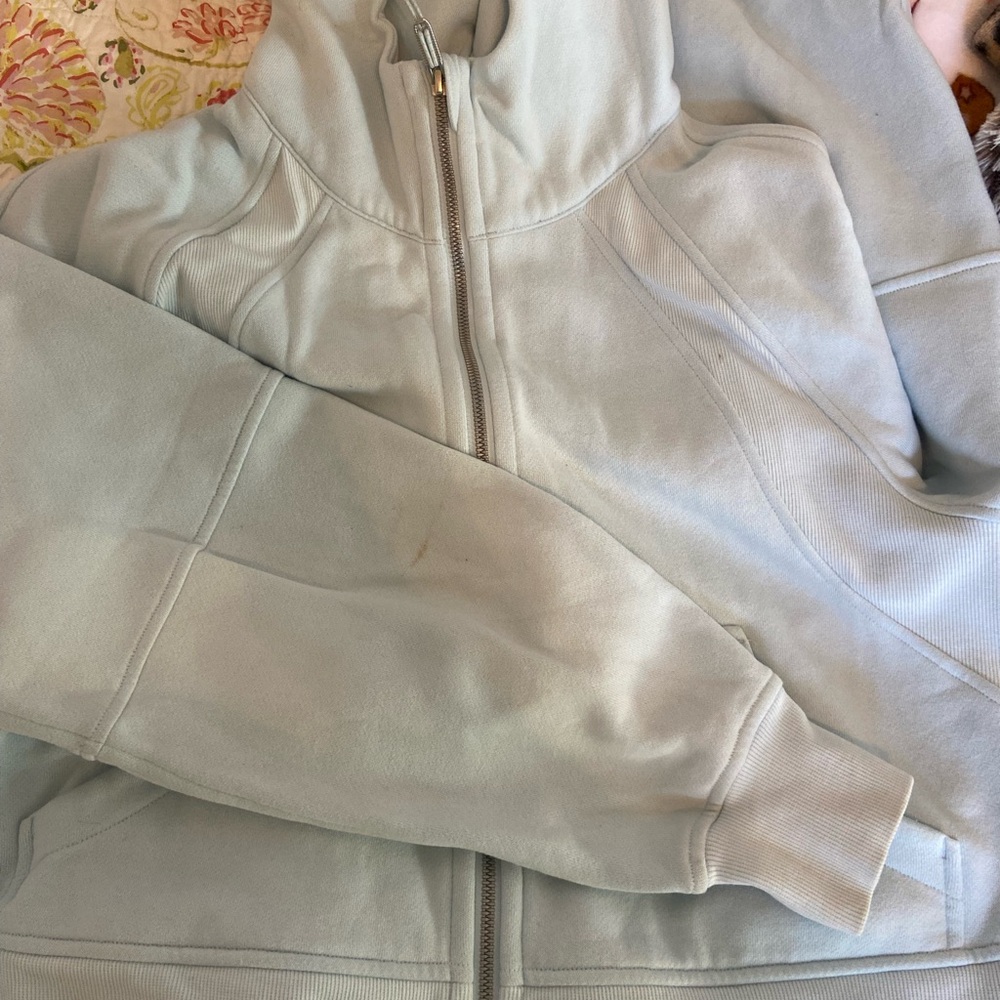 Lululemon Powder Blue Scuba Full-Zip Hoodie